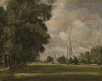 salisbury cathedral from lower marsh close 1820