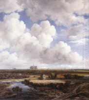 Vista de Haarlem con blanqueadores Tierras