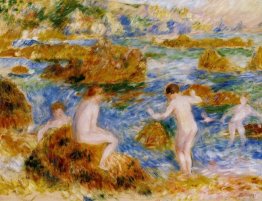 Nude Boys On The Rocks At Guernsey 1883