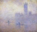 Houses of Parliament Mist Effect 1901