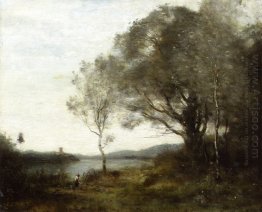 The Walk Around The Pond 1870