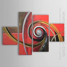 Hand-painted Oil Painting Abstract - Set of 4