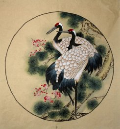 Crane - Peinture chinoise