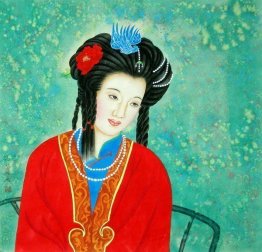 Mooie Dame - Chinees schilderij Mooie Dame - Chinees schilderij