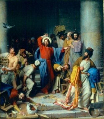 Jésus, l\'expulsion des changeurs d\'argent dans le temple