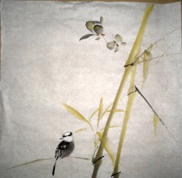 Oiseaux et fleurs - Peinture chinoise