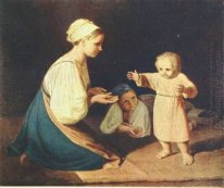 Premières étapes (Paysanne avec enfant)