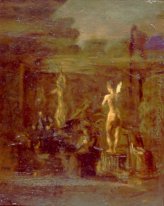 Compositional Study for William Rush Carving His Allegorical Fig