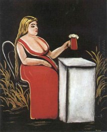 Woman With A Mug Of Beer