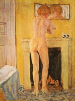 Nude davanti al camino 1913