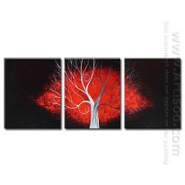 Hand-painted Oil Painting Abstract Oversized Wide - Set of 3