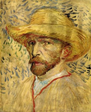 Autorretrato con sombrero de paja 1887