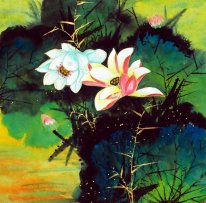 Lotus Chinees schilderij