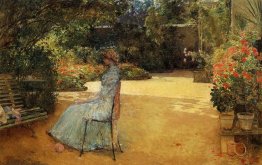 The Artist S Wife In A Garden Villiers Le Bel