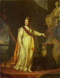 Portrait of Catherine II as Legislator in the Temple of the Godd