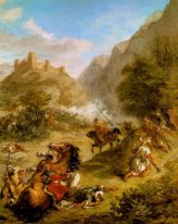 Arabs Skirmishing In The Mountains 1863