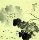 Fish & Lotus - pintura china
