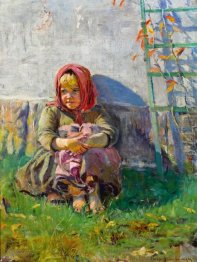 Little Girl In A Garden