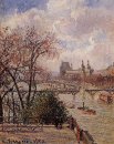 el Louvre gris tiempo tarde 1902