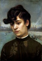Portret van Julia Lacour Model 1886
