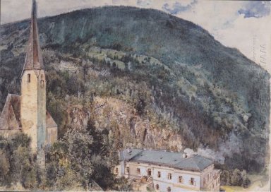 Die St.-Nikolaus-Kirche in Gastein 1897