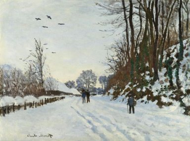 De weg naar de boerderij van Saint Simeon In de Winter