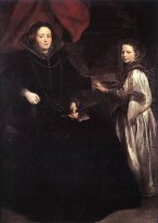 portrait of porzia imperiale and her daughter 1628