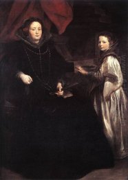 portrait of porzia imperiale and her daughter 1628