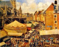 the fair in dieppe sunny morning 1901