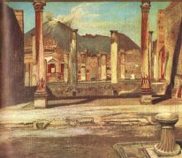 Pompeji Have (Haus der Chirurgus mit dem Vesuv)