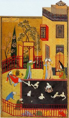 Una pittura in miniatura dal Iskandarnama