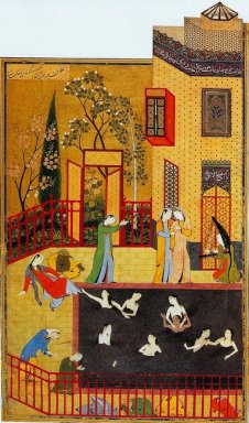 A peintures miniatures de la Iskandarnama