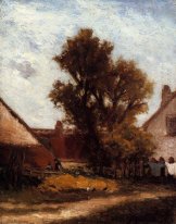 arbre dans la cour de la ferme 1874