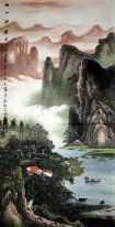 Montagnes, l'eau - peinture chinoise