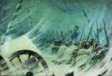 De Nacht Bivak Van het geweldige Leger 1897