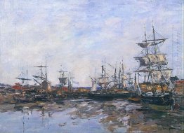 Trouville The Port At Low Tide 1887