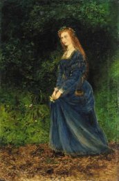 Portrait Of The Artist S Wife Theodosia As Ophelia 1863