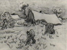 Sketch Of Diggers And Other Figures 1890