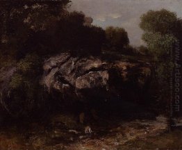 Rocky Landscape With Figure 1865