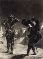 Hamlet voit le fantôme de son père 1843