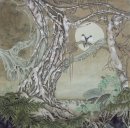 Oiseaux et arbre - Peinture chinoise