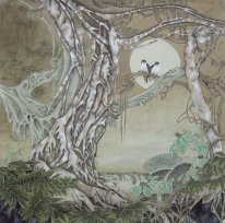 Birds & árvore - Pintura Chinesa