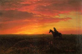 on the plains sunset