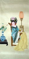 Beautiful Lady-Chinese Painting