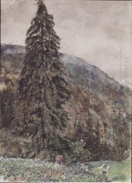 The Large Pine In Gastein 1895