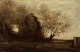 Peasant Girl Near A Cabin 1870 Peasant Girl Near A Cabin 1870