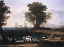 Adegan Pantai Dengan The Rape Of Europa 1667