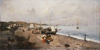 Boats and Children on the Beach