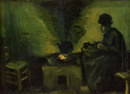 Peasant Woman By The Hearth