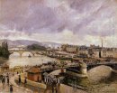 o pont Boieldieu efeito chuva Rouen 1896